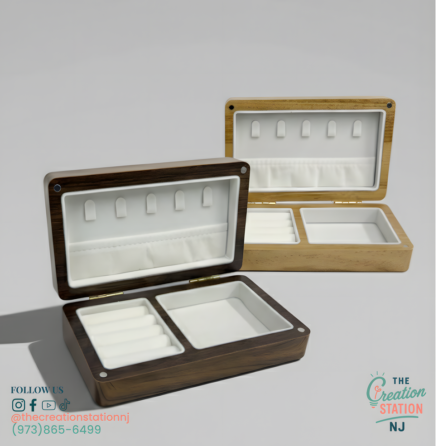 Acacia Wood Jewelry Box | The Creation Station NJ | The Creation Station NJ