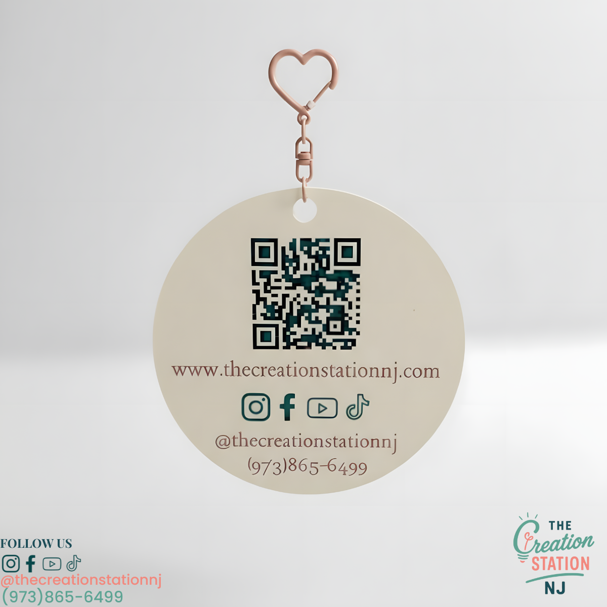 Custom Small Business Bag Tags – Laser Cut & Engraved | The Creation Station NJ