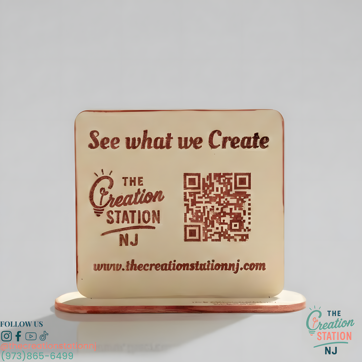 Mini Custom QR Code Sign by The Creation Station NJ