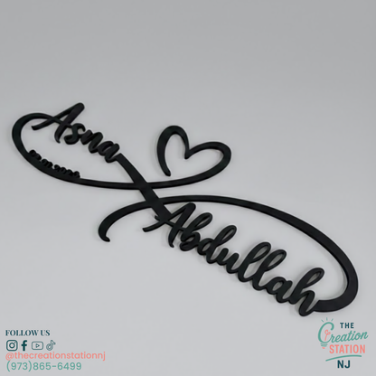 15" Social Media Sign – Custom Acrylic or Wood | The Creation Station NJ