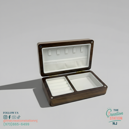 Acacia Wood Jewelry Box | The Creation Station NJ | The Creation Station NJ