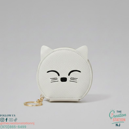 Adorable Cat Women's Coin Purse | The Creation Station NJ