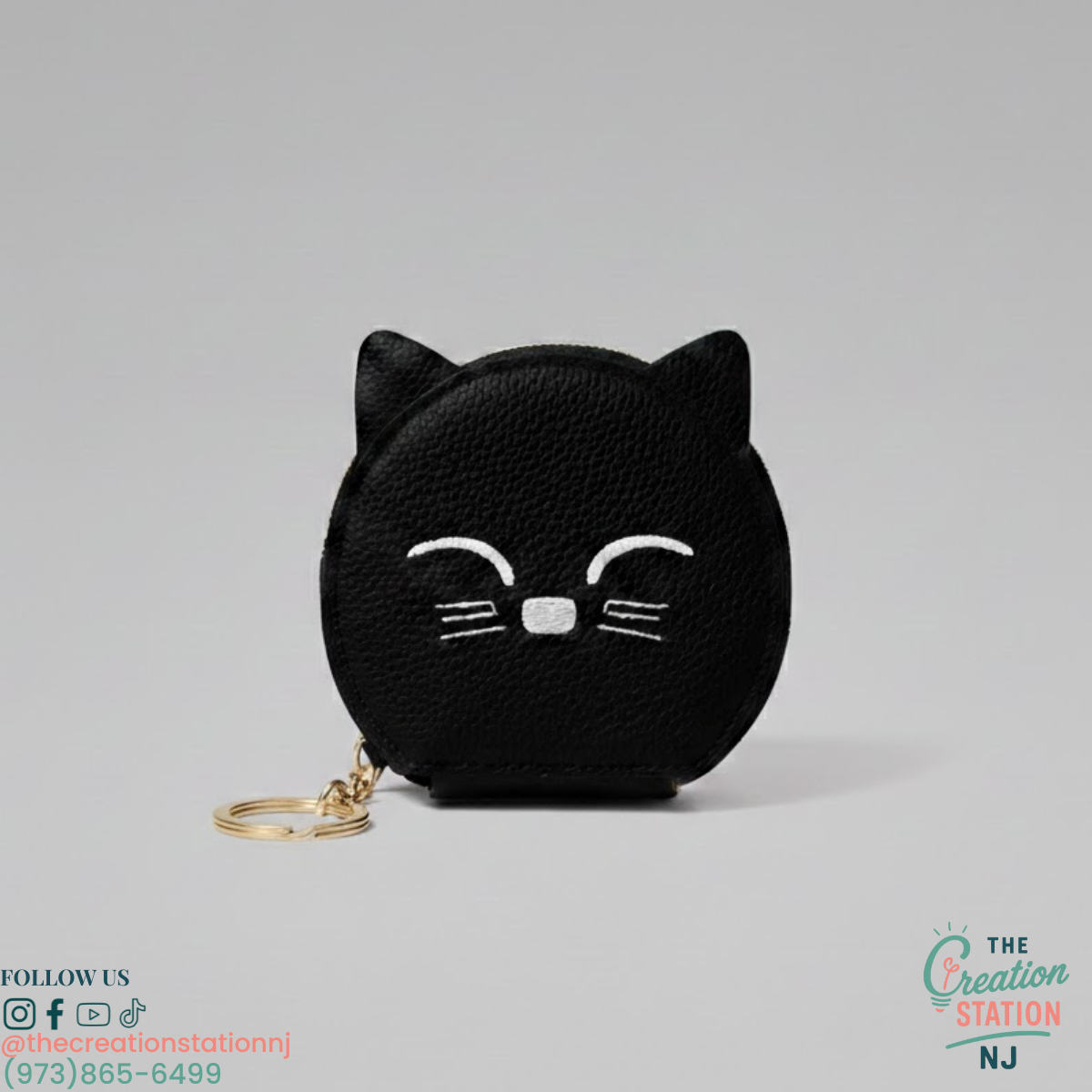 Adorable Cat Women's Coin Purse | The Creation Station NJ