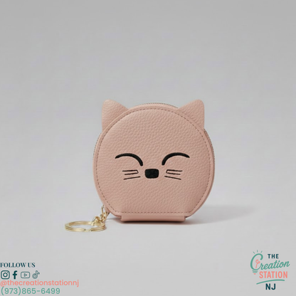 Adorable Cat Women's Coin Purse | The Creation Station NJ