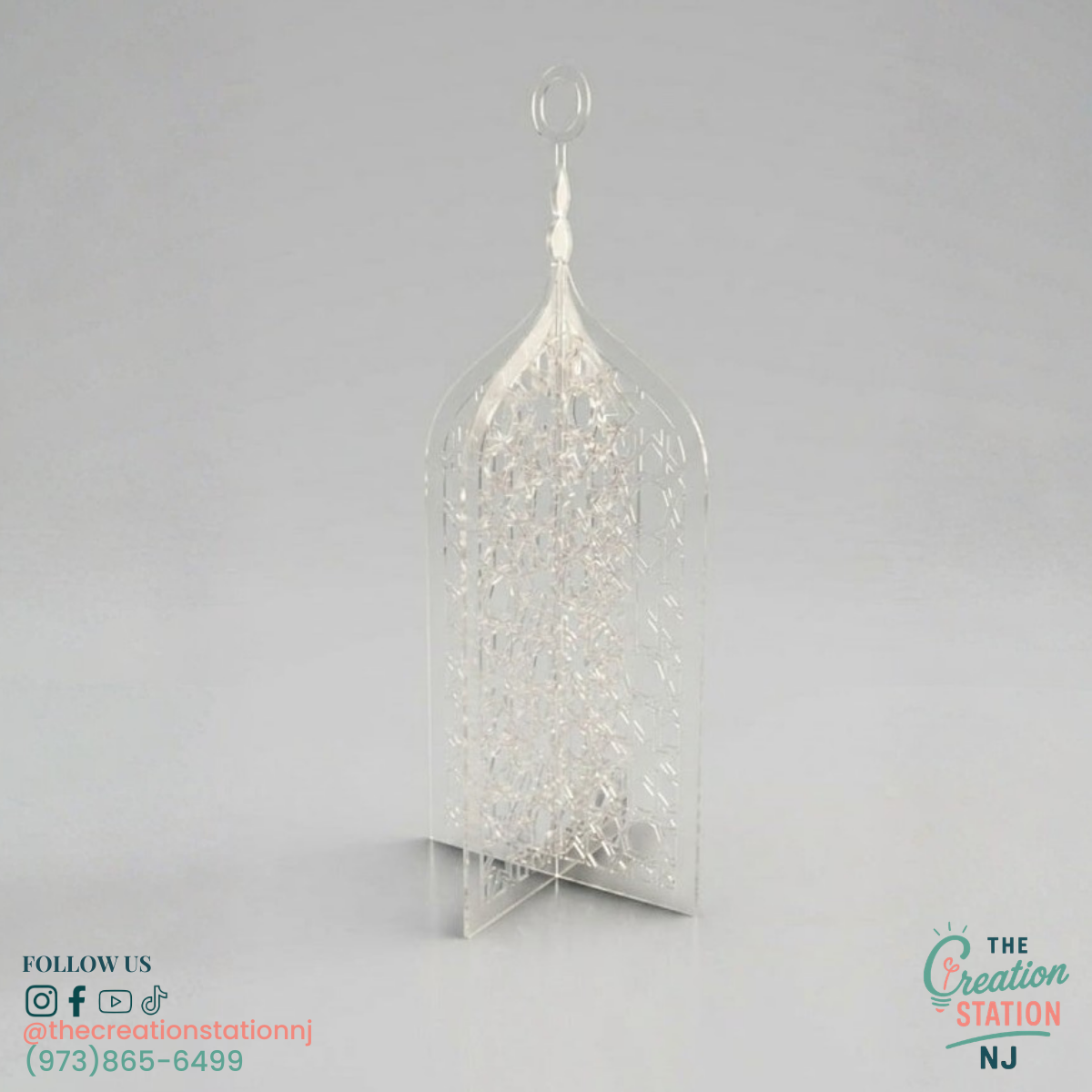 Personalized Mosque Silhouette Tabletop Display Set | Personalized by The Creation Station NJ